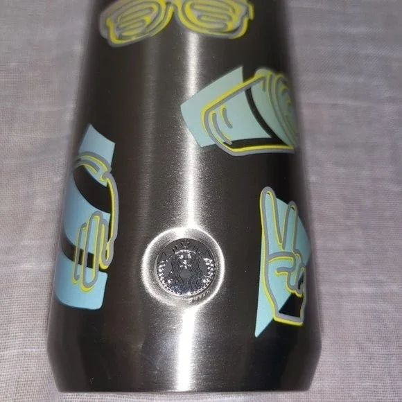 Starbucks 2022 Back To School Emoji 12oz Stainless Steel Tumbler (NEW) - Picture 4 of 5